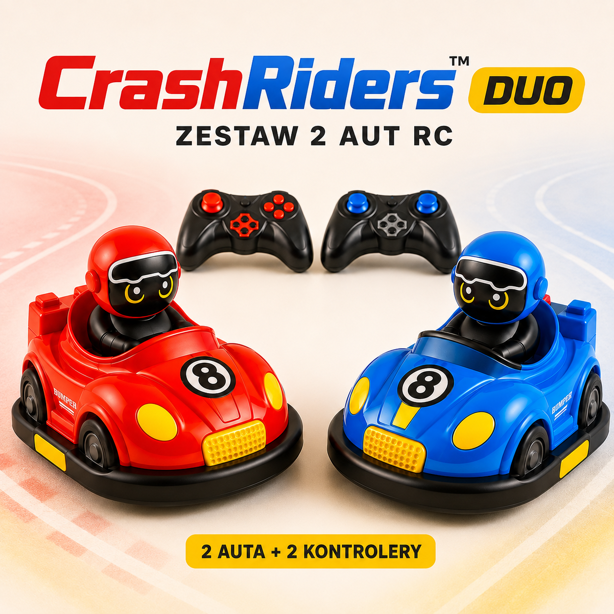 CrashRiders™ DUO - Zdalnie sterowane auta do pojedynków